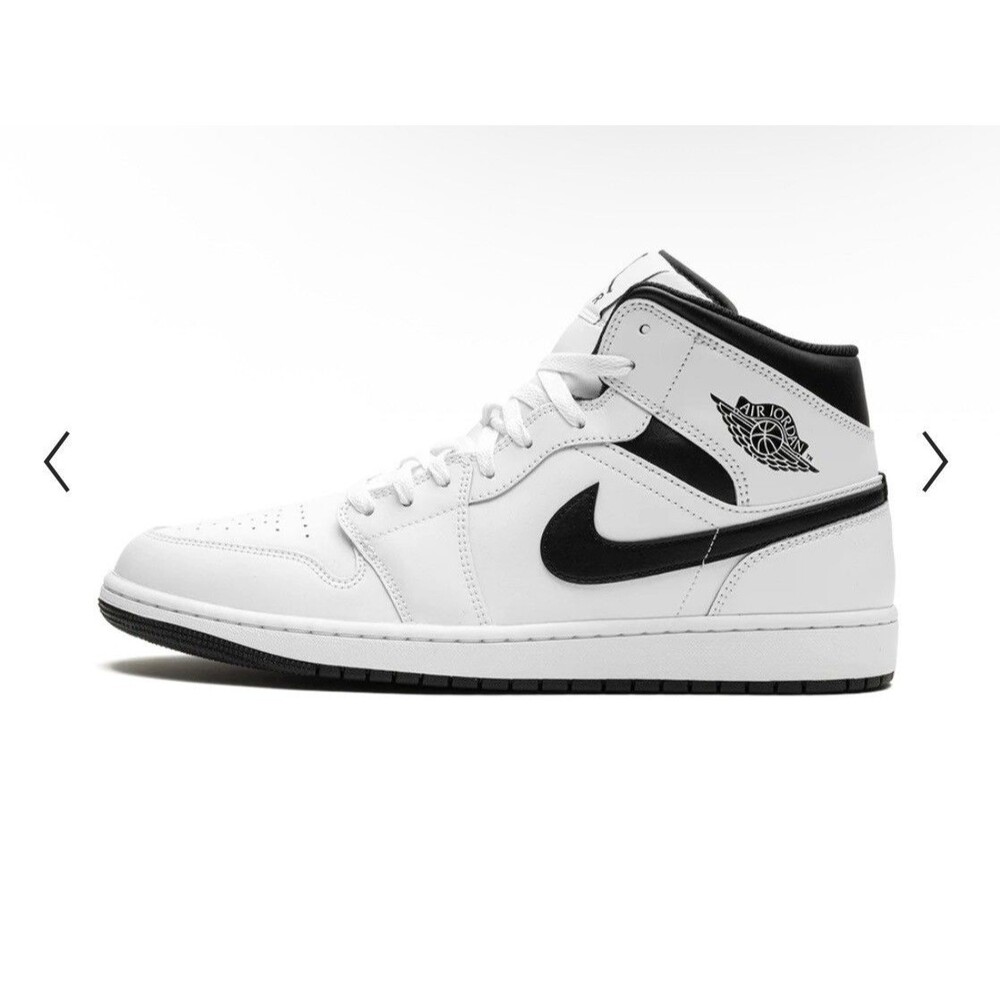 Air Jordan 1 Mid Reverse Panda Men's Shoes 12M DQ8423-132 (04) Authentic!